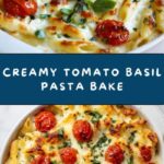 Creamy Pasta Bake with Cherry Tomatoes and Basil Recipe