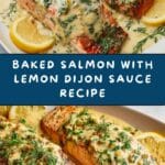 Baked Salmon with Lemon Dijon Sauce Recipe