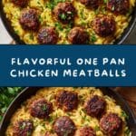 One Pan Chicken Meatballs Recipe