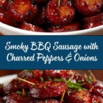 BBQ Smoked Sausage with Charred Peppers and Onions Recipe