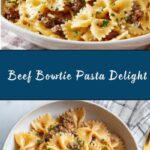 Creamy Ground Beef and Bowtie Pasta Recipe