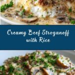 Ground Beef Stroganoff and Rice Recipe