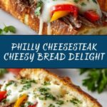 Philly Cheesesteak Cheesy Bread Recipe