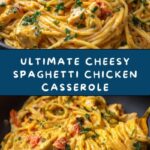 Cheesy Spaghetti Chicken Casserole Recipe