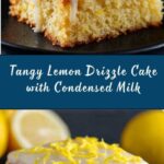 Lemon Condensed Milk Drizzle Cake Recipe