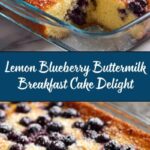 Lemon Blueberry Buttermilk Breakfast Cake Recipe