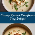 Creamy Roasted Cauliflower Soup Recipe
