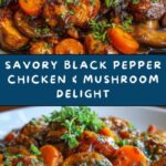 Black Pepper Chicken with Mushrooms Recipe