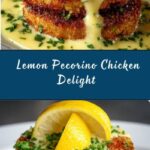 Lemon Pecorino Crusted Chicken with Creamy Lemon Sauce Recipe