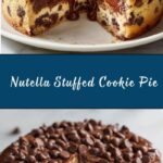 Nutella Stuffed Cookie Pie Recipe