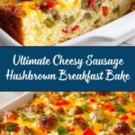 Cheesy Sausage Hashbrown Breakfast Bake Recipe
