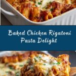 Cheesy Baked Chicken Rigatoni Pasta Recipe