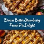 Brown Butter Strawberry Peach Pie Recipe