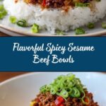 Spicy Sesame Ground Beef Bowls Recipe