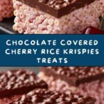 Chocolate Covered Cherry Rice Krispies Treats Recipe