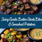 Garlic Butter Steak Bites and Smashed Potatoes Recipe