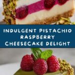 Elegant Pistachio Raspberry Crunch Cheesecake Recipe