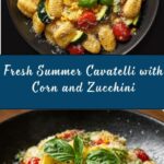 Summer Cavatelli with Corn, Tomatoes and Zucchini Recipe