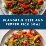 Beef and Pepper Rice Bowl Recipe