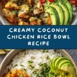 Creamy Coconut Chicken Rice Bowl Recipe