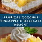 Coconut Pineapple Cheesecake Dessert Recipe