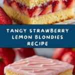 Strawberry Lemon Blondies Recipe
