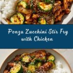 Ponzu Zucchini Stir Fry with Chicken Recipe