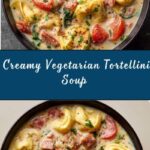 Creamy Vegetarian Tortellini Soup Recipe