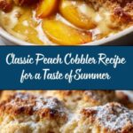 Homemade Old Time Oven Peach Cobbler Recipe