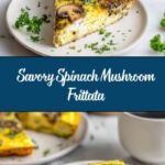 Spinach and Mushroom Frittata with Roasted Tomatoes Recipe