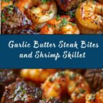 Garlic Butter Steak Bites and Shrimp Skillet Recipe