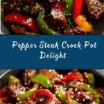 Pepper Steak in a Crock Pot Recipe