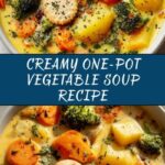 One Pot Creamy Vegetable Soup Recipe