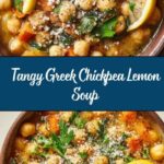 Greek Chickpea Soup with Lemon Recipe