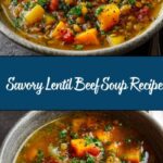 Hearty Lentil Soup with Ground Beef Recipe