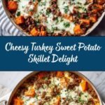 Cheesy Turkey and Sweet Potato Skillet Recipe