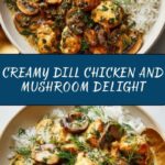Chicken and Mushrooms in Creamy Dill Sauce Recipe
