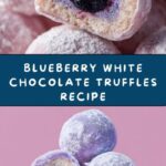 White Chocolate Blueberry Truffles Recipe