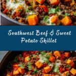 Southwest Ground Beef and Sweet Potato Skillet Recipe