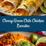 Smothered Green Chile Chicken Burritos Recipe
