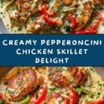 Creamy Pepperoncini Chicken Skillet Recipe