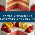 Strawberry Lemonade Cake With Lemon Cream Cheese Frosting Recipe