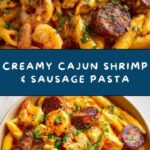 Creamy Cajun Pasta with Shrimp and Spicy Sausage Recipe