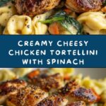 Cheesy Garlic Parmesan Chicken Tortellini with Spinach in Creamy Sauce Recipe