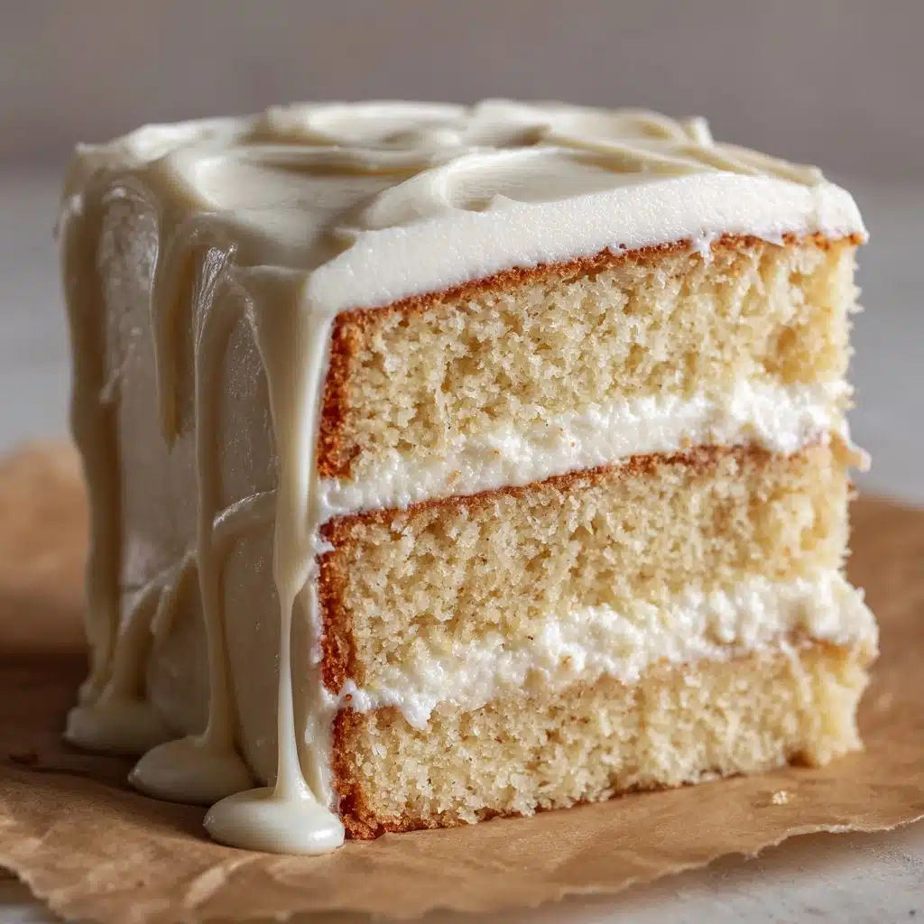 Vanilla Buttermilk Pound Cake with Cream Cheese Glaze Recipe - Recipe Image