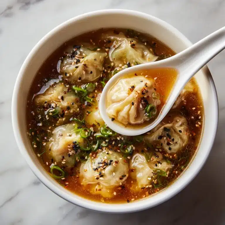 Instant Pot Spicy Dumpling Soup Recipe