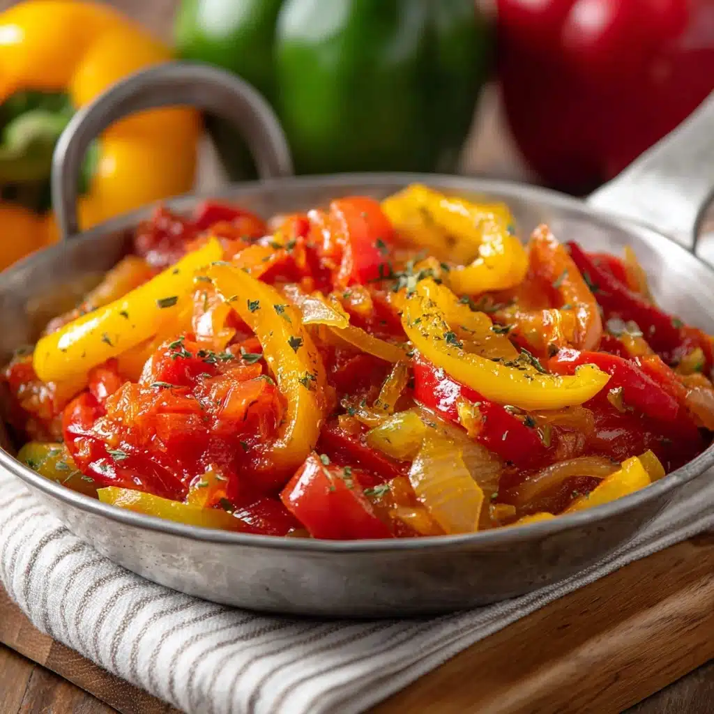 Peperonata – Italian Stewed Peppers Recipe - Recipe Image