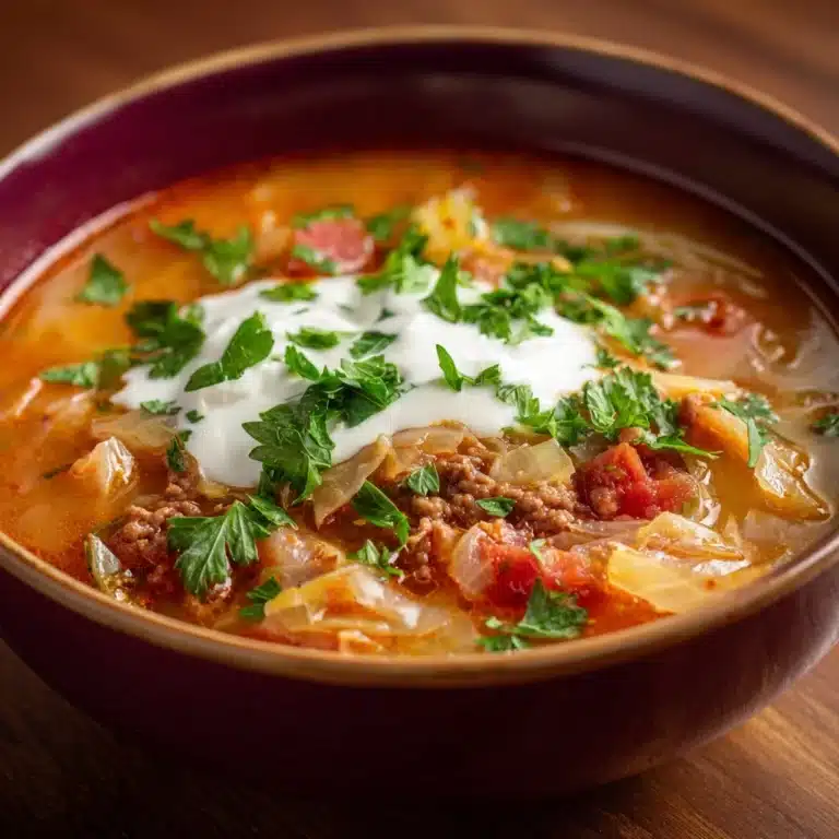Polish Stuffed Cabbage Soup Recipe
