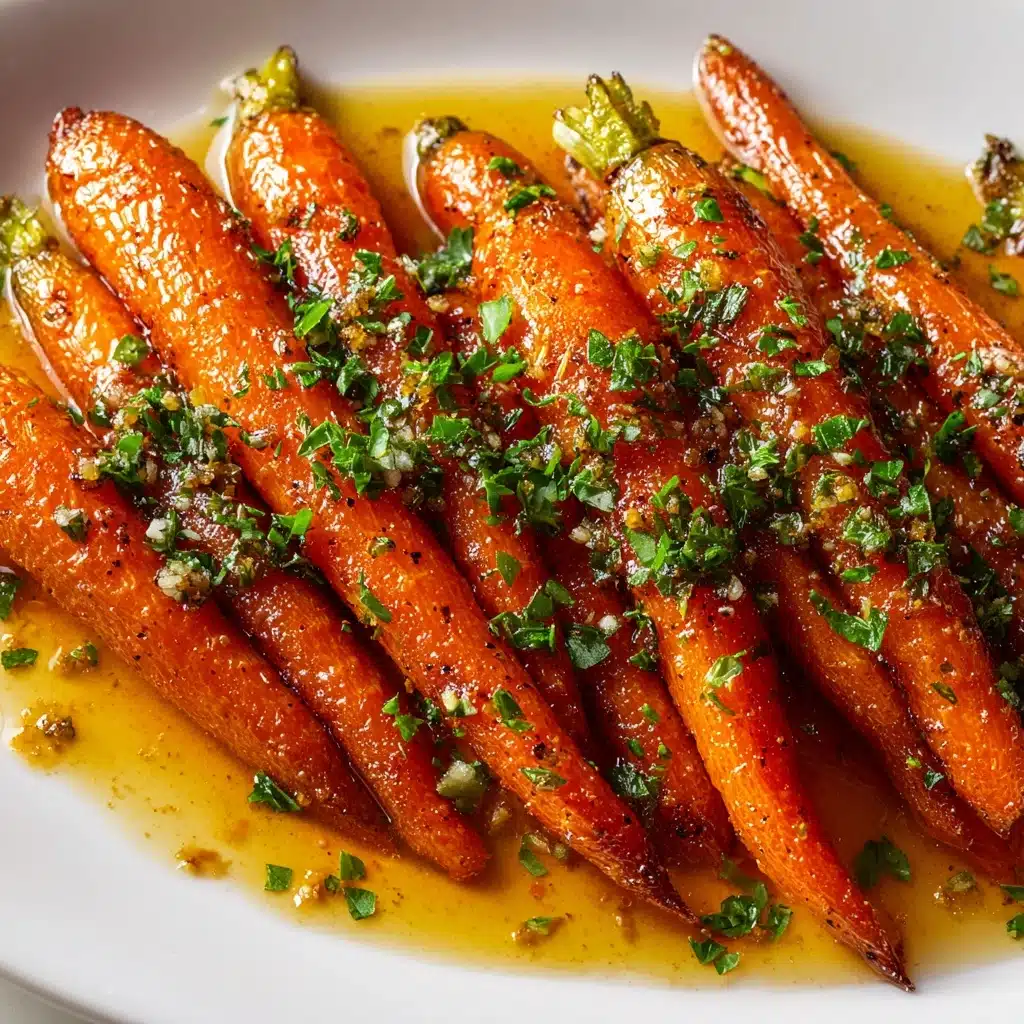 Honey Garlic Butter Roasted Carrots Recipe - Recipe Image