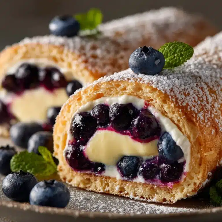 Blueberry Cheesecake Rolls Recipe